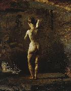 Thomas Eakins Study for William Rush Carving His Allegorical Figure of the Schuylkill Spain oil painting artist